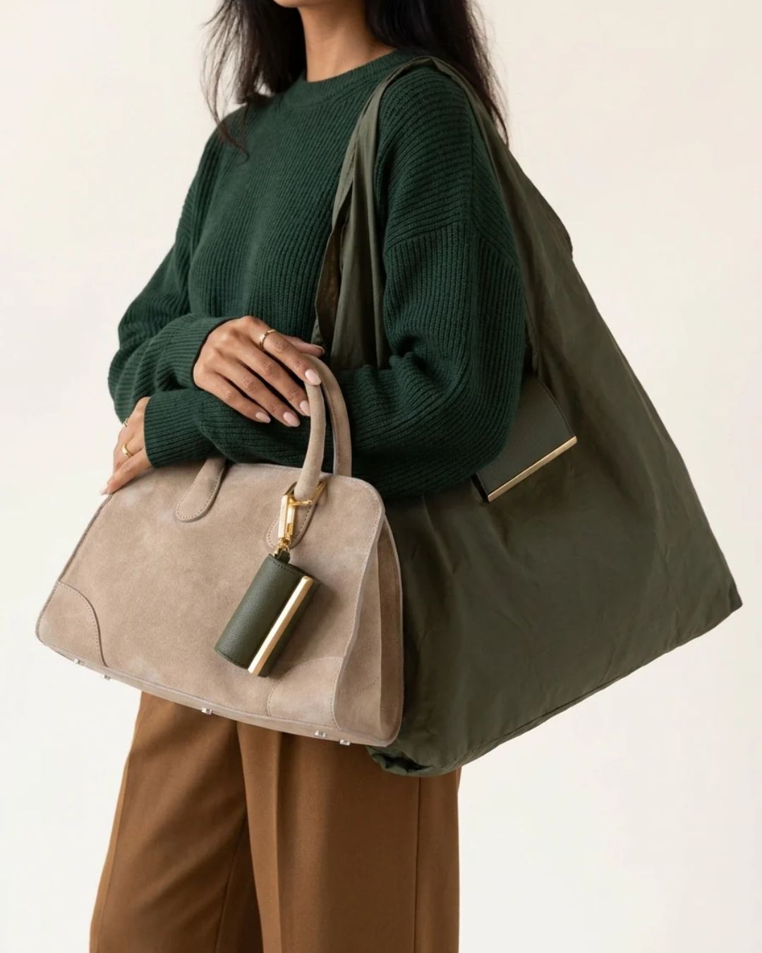 Clip-On Foldable Tote Bag