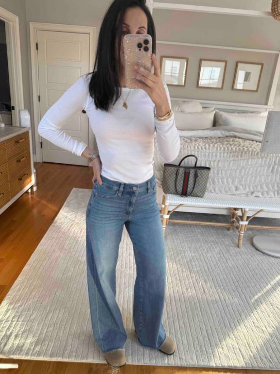 Nordyard - slim wide-leg jeans