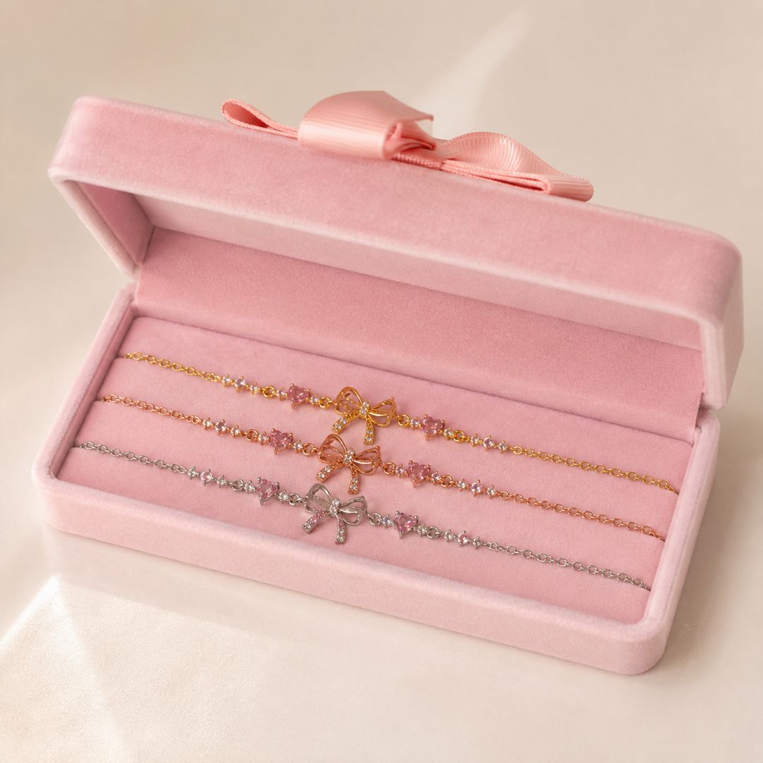 Matching Bow Friendship Bracelets