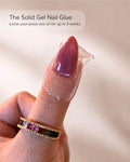 Solid Gel Nail Glue: Weeks of Hold for Any Press-On Set