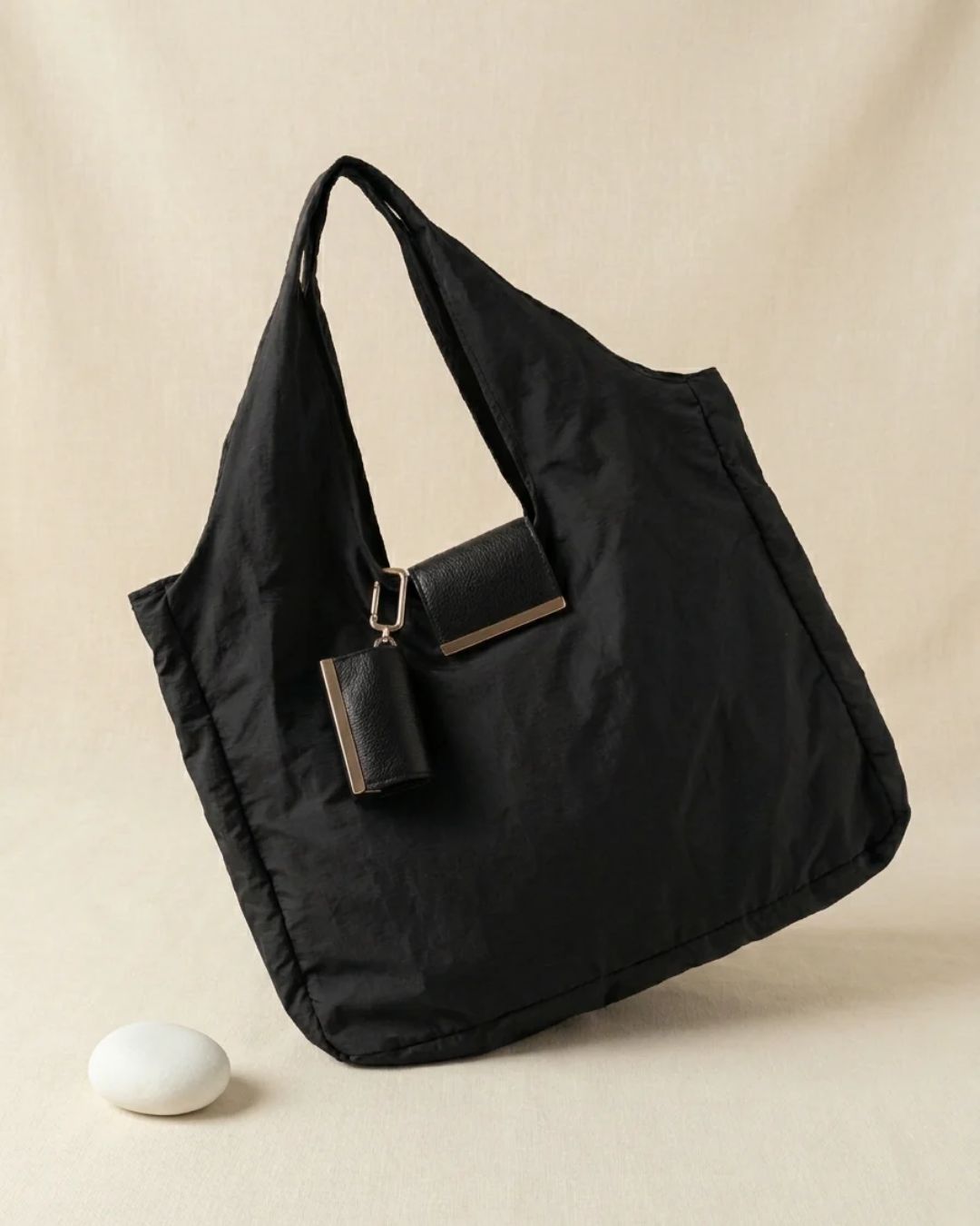 Clip-On Foldable Tote Bag