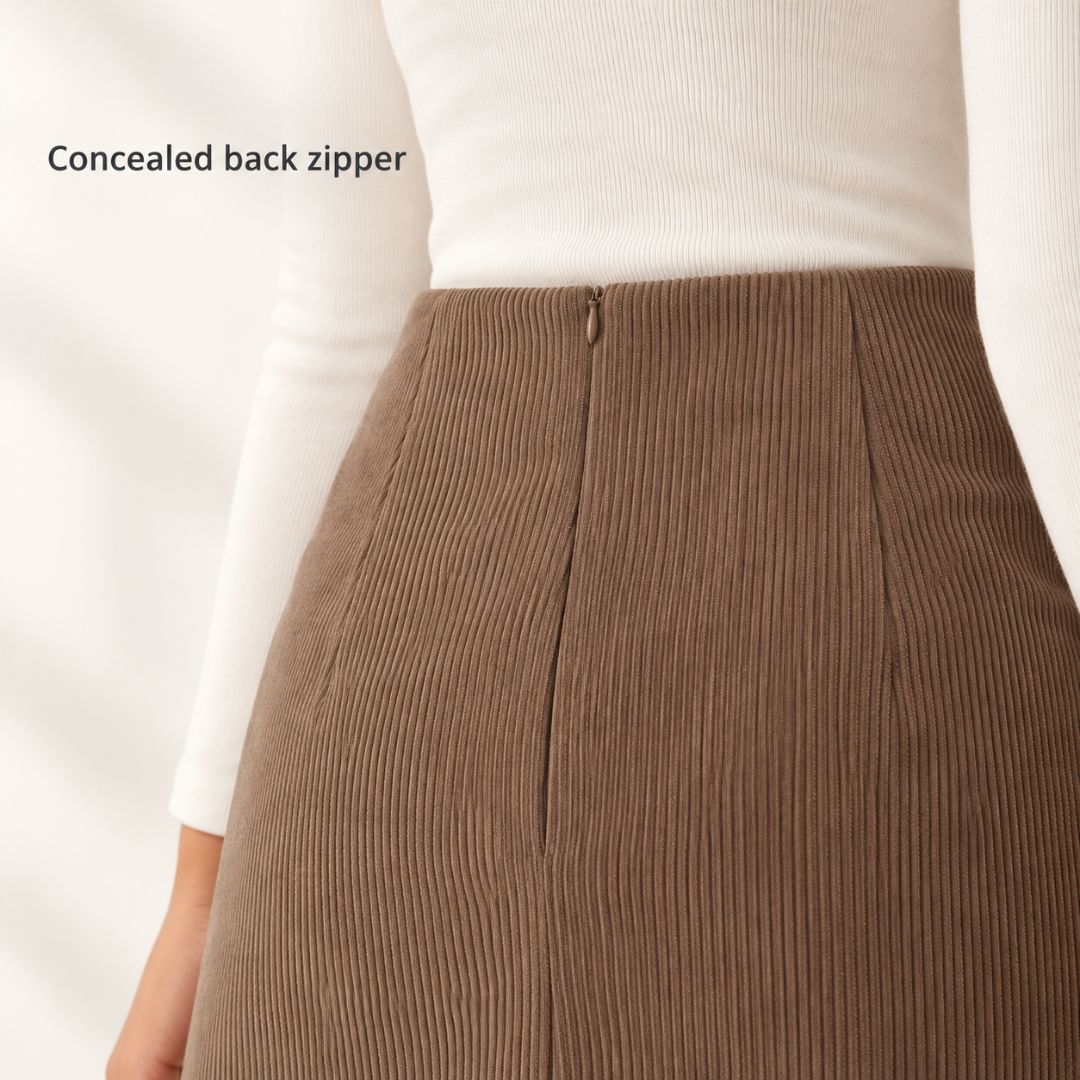 2-in-1 Corduroy Mini Skirt