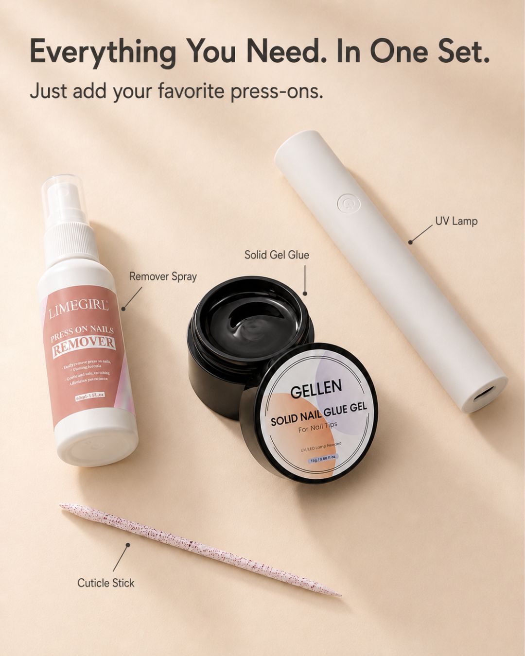 Solid Gel Nail Glue: Weeks of Hold for Any Press-On Set