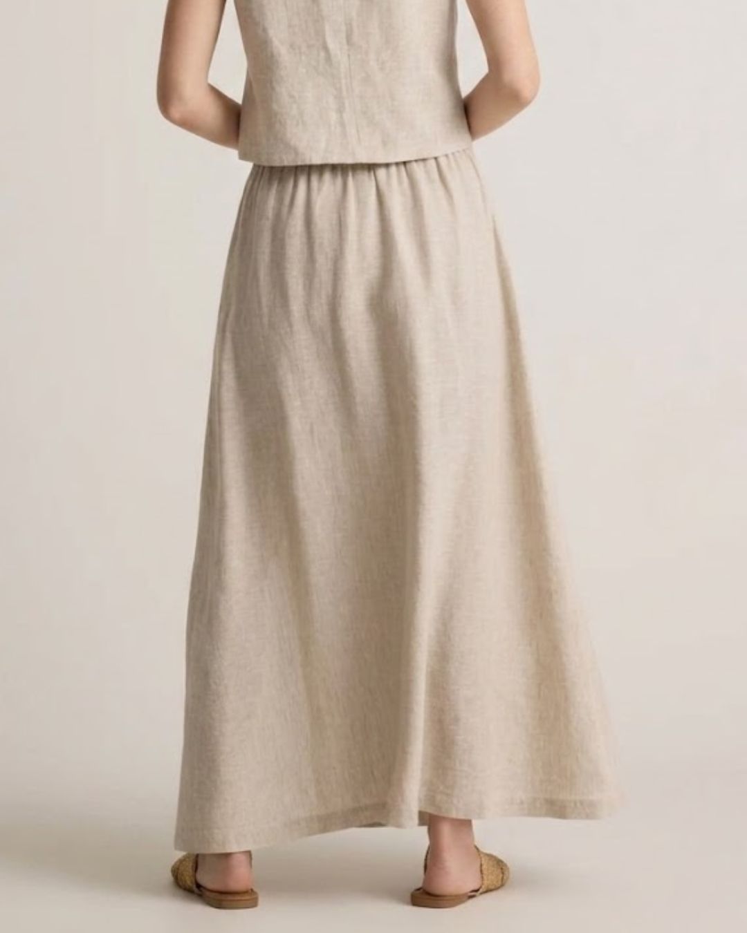 Nordyard Linen Maxi Skirt