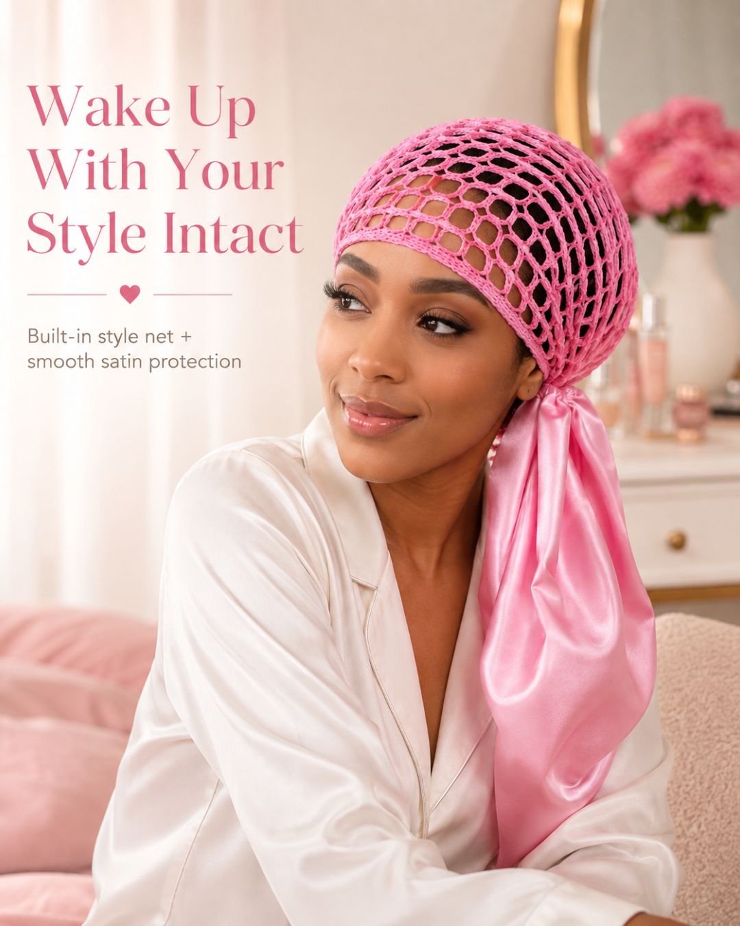 2-in-1 Satin Bonnet & Style Net