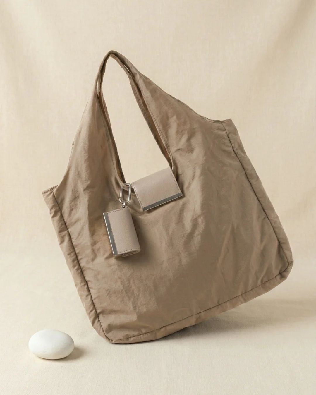 Clip-On Foldable Tote Bag