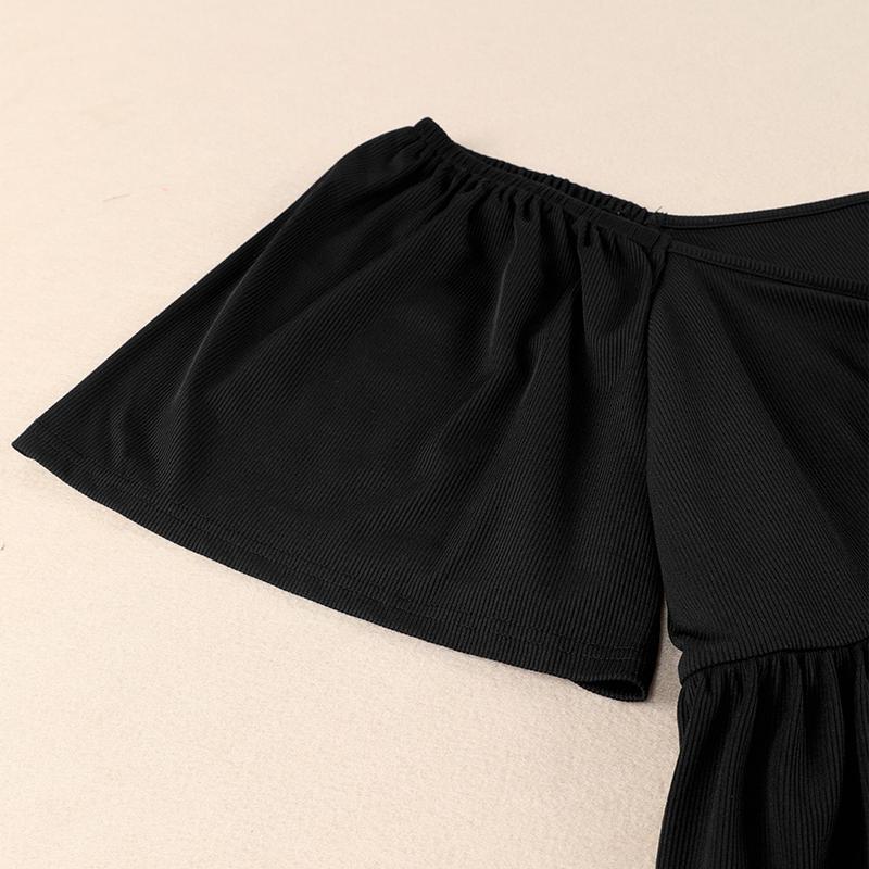 Ruched Flutter Sleeve Top