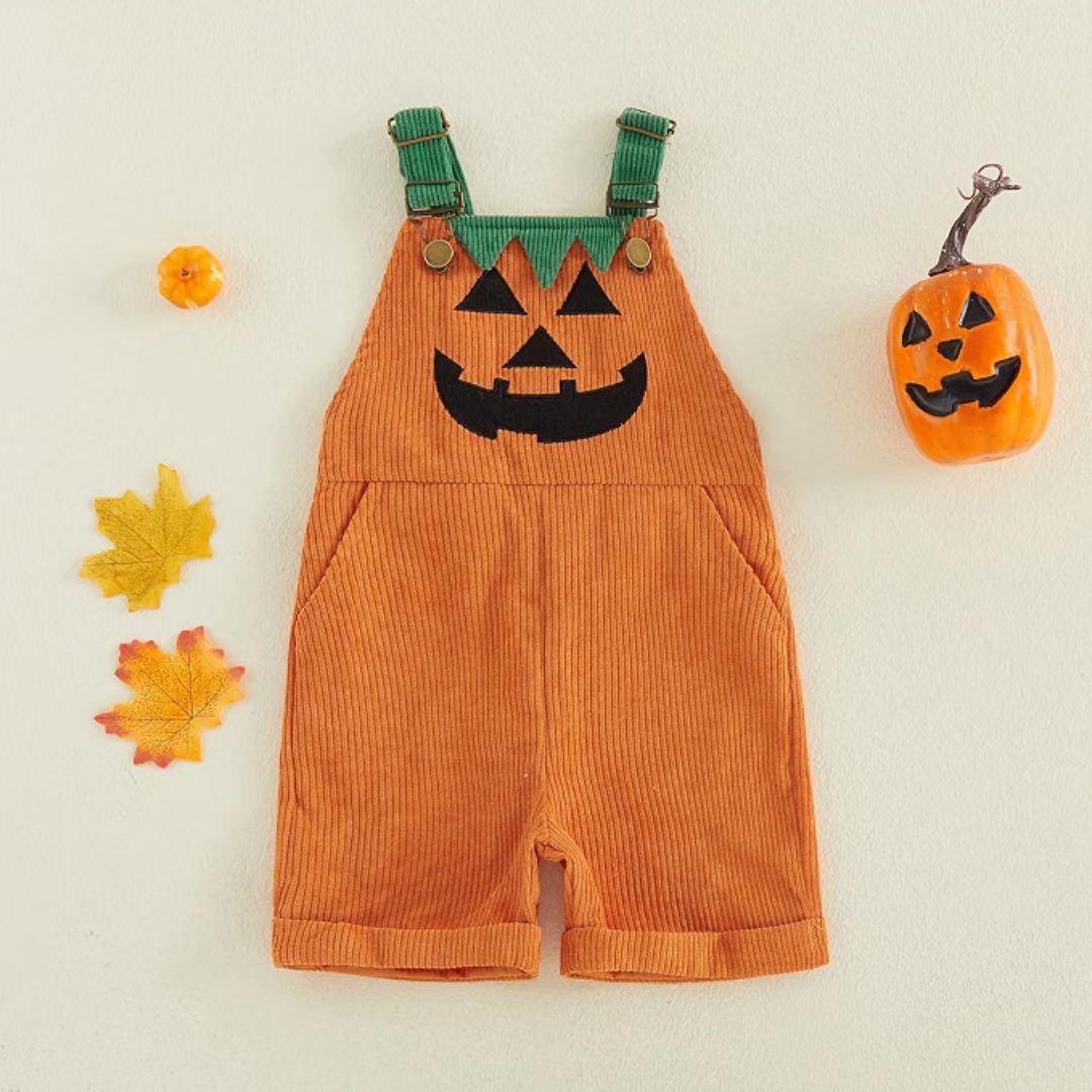Halloween Pumpkin Overalls