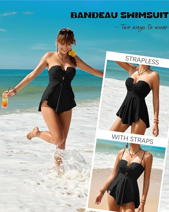 Bandeau One-Piece Swimsuit