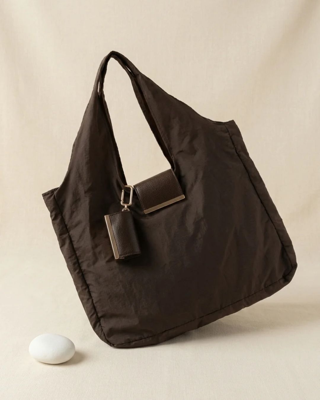 Clip-On Foldable Tote Bag