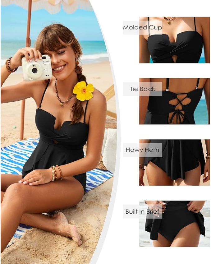 Bandeau One-Piece Swimsuit