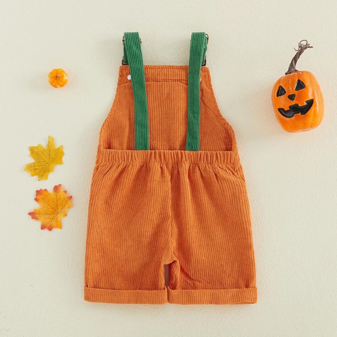 Halloween Pumpkin Overalls