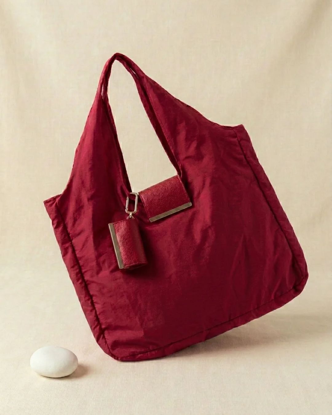 Clip-On Foldable Tote Bag