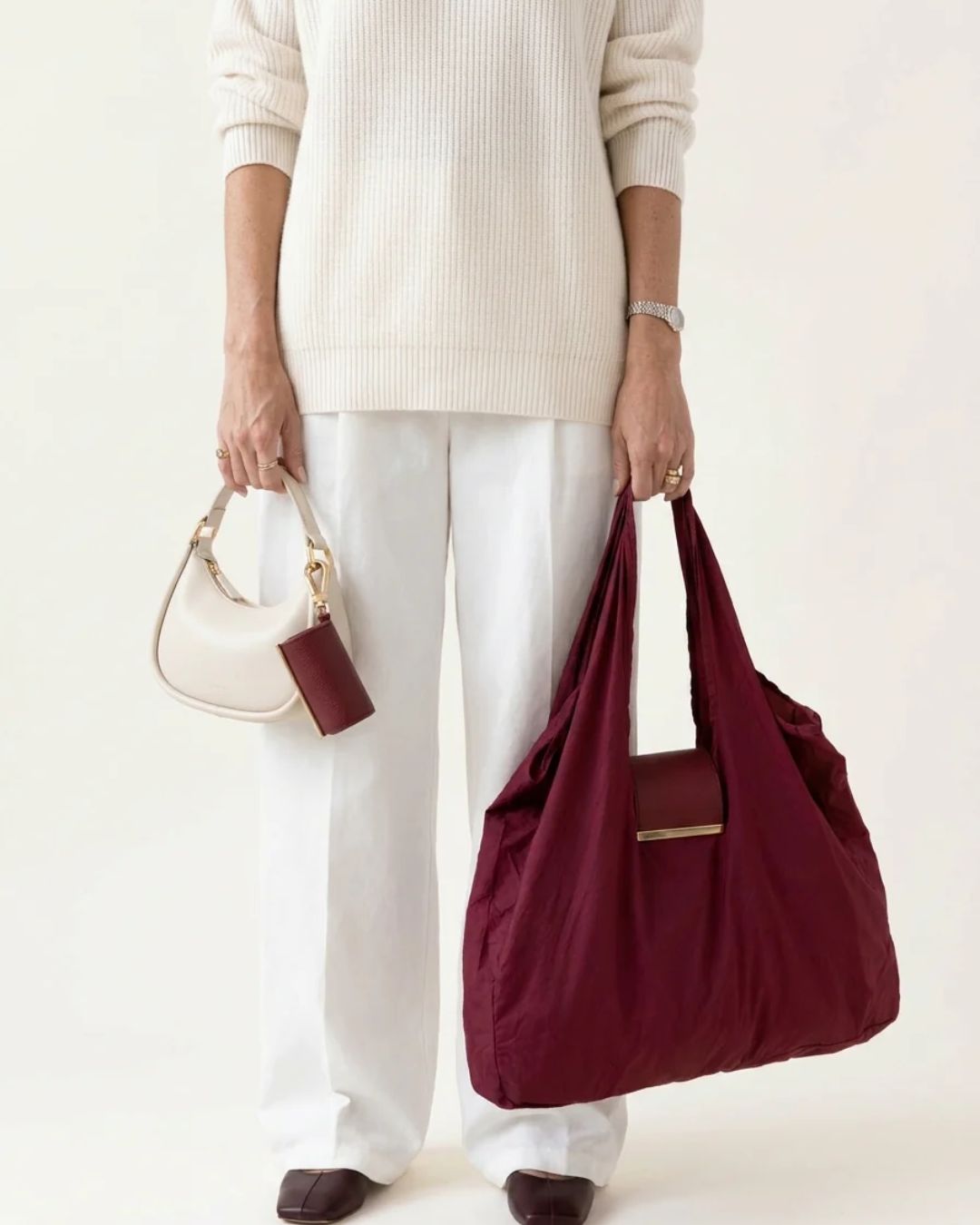 Clip-On Foldable Tote Bag